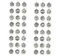 OSALADI 4 Set Zodiac Pendant Charms Set Creative Round Hanging Ornaments for DIY Jewelry Making Necklace Bracelet and Crafts Durable and Chic Design