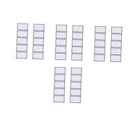 OSALADI 40 pcs White Patches Sublimation Blank Fabric Decorative Heat Transfer Patches for DIY Crafts Hats Clothes Durable Non Woven Material