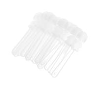 OSALADI 40pcs Hand Fan Sticks: Circular Fan Plastic Handles Crafting Sticks for Wedding Party Decorations - Clear Rods for DIY Classes Answer Auction Bid Paddles
