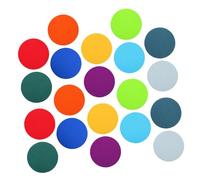 OSALADI 40pcs Round Carpet Mark Teacher Supplies Dots for Gym Floor Carpet Spot Markers Spot Floor Circle Sit Markers for Classroom Circle Nylon