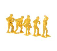 OSALADI 45pcs Miniature Standing Engineering Dolls with Tools Vivid Construction Worker Model Kit for Durable Safe Plastic Figures Set to Enhance Cognitive Skills and Imagination