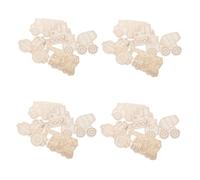 OSALADI 45pcs Wooden Car Cutouts Unfinished Vehicle Shapes for DIY Painting Crafting Educational Wooden Car Slices for Learning and Party Decorations