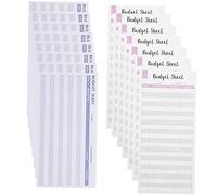 OSALADI 48 Sheets Budget Planner Multi Function Expense Tracker with Creative Budget Cards for Home Use Portable Notebook for Monthly Financial Management