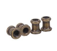 OSALADI 4pcs 1cm Threaded Lamp Pipe Fittings Lamp Barrel Connector Lighting Hardware Coupler for Wall Sconce Chandelier Repair and Lighting Maintenance