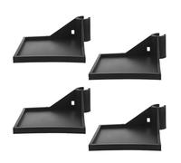 OSALADI 4PCS Black Grow Tent Corner Shelf Plastic Grow Tent Pole Bracket for Hygrometer, Camera and Planting Equipment Organizer Compatible with 16mm Poles