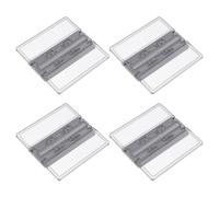 OSALADI 4pcs Childproof Sliding Door Locks for Glass Windows and Cabinets, Plastic Material with No Drill Installation and Reinforced Security, for Bathrooms and Living Rooms to Prevent