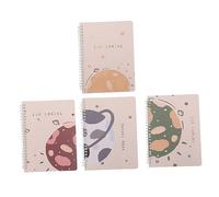 OSALADI 4pcs Coil Notepad Lightweight Portable Diary Books for Students Creative School Notebooks for Daily Planning Writing and Note Taking Compact
