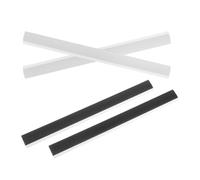 OSALADI 4pcs Dustpan Edge Replacement Strips Soft Rubber Lips Universal Rectangle Dustpan Accessories Press Seal Parts for Indoor Cleaning