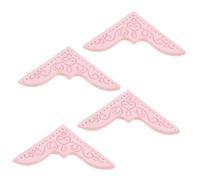 OSALADI 4pcs Elegant Pu Book Corners Book Edge Protectors Photo Corners Mark Protectors for Reading