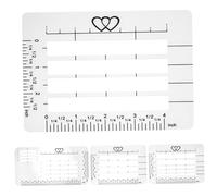 OSALADI 4pcs Envelope Addressing Stencil for Cards Making Translucent Lettering Guide Templates with Mixed Patterns Straight Writing Practice for Various Envelope Reusable and Easy to