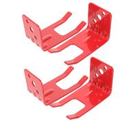 OSALADI 4Pcs Fire Extinguisher Bracket Heavy Duty Iron Wall Mount Rack Red Fire Safety Holder Compatible with Various Extinguishers for Home and Workplace