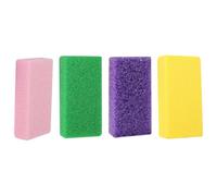 OSALADI 4pcs Foot Skin Dead Skin Files Pedicure Tools Set with Pu Foam Foot Exfoliating Trimmer for Home Salon Use Assorted Bright Colors for Callus Random Color