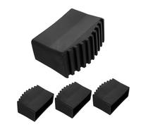 OSALADI 4pcs Ladder Non Slip Feet Covers Rubber Foot Pads with Shock Absorbing Cushion for Noise Reduction and Stability Easy Installation Replacement Mats for Step Ladders