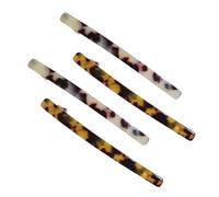 OSALADI 4pcs Large Leopard Print Spring Hair Clips, Simple Women’s Barrettes Set with Dark and Beige Patterns, Elegant Ponytail Hairpins for Daily and Formal Styling