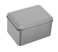 OSALADI 4pcs Metal Storage Containers with Lids Smooth Edges Cookie Tins for Loose Tea Coffee Sugar Multifunctional Portable Favor Boxes for Wedding Candies and Small Items