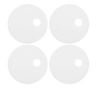 OSALADI 4Pcs Plastic Toilet Seat Screw Cover Caps 60Mm PVC Decorative Bolt Covers Replacement for Toilet Lid Screw Bolts White and Bathroom Fixtures