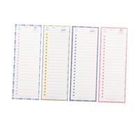 OSALADI 4Pcs Pocket Notepads for Students and Office Staffs Lined and Grid Memo Pads for Plan Recording High Grade Paper Handbooks for Notes and Reminders