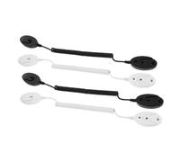 OSALADI 4pcs Remote Control Tether Cords with Double Sided Adhesive Hooks Retractable Spring Security Cables for Tv Mobile Phones Tablets Wall Mount No Drilling Removable Holders for