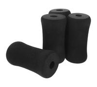 OSALADI 4pcs Replacement Exercise Roller Cover for Feet and Legs, High Density Foam and Rubber Foot Pads Rollers, Secure Fit for Home Gym Workout Equipment Accessories