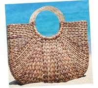 OSALADI 4pcs Resin D Shape Purse Handles Round Acrylic Handbag Handles for Bag Making DIY Crafting Stylish Replacement for Handmade Crochet Beach Straw Bags Easy Install Decorative
