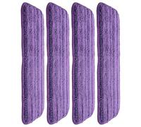 OSALADI 4pcs Reusable Flat Mop Pads for Wet Jet Microfiber Replacement Cloths for Wet Dry Floor Cleaning Machine Washable Broad Coverage Quick Refills