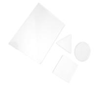 OSALADI 4pcs Reusable Gel Press Printing Plates, 8mm Thick Gel Monoprinting Plates Friendly Grip for Card Making and DIY Crafts, 17.7x12.7cm