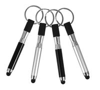 OSALADI 4pcs Stylus Key Mini Capacitive Ballpoint Pens Keychain Set for and Smooth Writing Reduces Fingerprints Devices and Portable