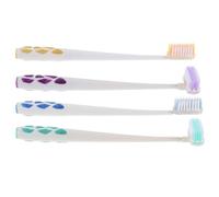 OSALADI 4pcs T-Shaped Manual Toothbrush Set with Soft Bristles, 360° Rotating Head for Gum Care, Portable Handheld Brushes for Adults and Travel Use