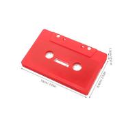 OSALADI 4pcs Vintage Blank Cassette Tapes for DIY Retro Decor Empty Audio Tapes with Hard Case Rustic Wall Ornaments in Red Pink Green Yellow Compact for Restaurant and Home Decoration