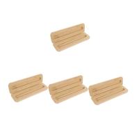 OSALADI 4pcs Wooden Single Pen Box Simple Stationery Case for Student Pencil Box and Tool Storage