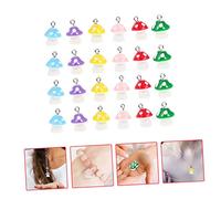 OSALADI 4sets 60pcs Resin Mushroom Charms for DIY Jewelry Making Pendant Decorations for Necklaces Bracelets Earrings Crafts for Creative Projects and Unique Present Ideas 60pcs*4