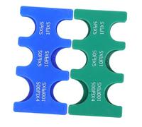 OSALADI 4sets Coin Storage Holder for Japanese Yen Compact Coin Organizer Dispenser Plastic Sorter with Designated Slots for Wallet 2pcs*4