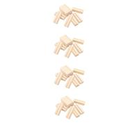 OSALADI 4sets Wooden Business Card Holder Memo Photo Stand Shape Handmade Display for Office Wedding Party Table Numbers Menus 10pcs*4