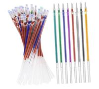 OSALADI 50 Pcs Glitter Gel Pen Refills Smooth Writing Neutral Ink Refill Replacement for Students Office Use Mixed Color Portable Stationery Supplies