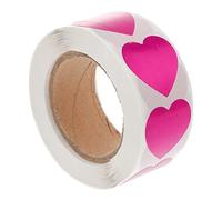 OSALADI 500 Pieces Tanning Stickers Self Adhesive Sunbathing Tanning Stickers Heart Shaped Labels for Outdoor Sunbathing Supplies