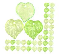 OSALADI 500pcs Leaf Jewelry Charms Leaf Earring Charm Pendants for Jewelry Making Earrings Ear Drop Crafting Necklace Pendants Small Green