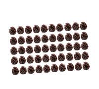 OSALADI 50pcs Christmas Pine Cones Decorative Ornaments for Home Kitchen Table Showcase Craft Projects Wedding Holiday Material for Repeated Use