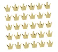 OSALADI 50pcs Crown Spacer Beads Tiny Copper Charms for DIY Jewelry Making Beads for Bracelets Necklaces and Creative Craft Projects