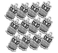 OSALADI 50pcs Delicate Owl Hanging Pendants Charms Diy Necklace Jewelry Making Accessories for Owl Decorations and Crafting Projects