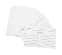 OSALADI 50PCS Double-Sided Recipe Cards Thick Paper Minimalist Chef Cards for Kitchen Notes Cooking Recording Wedding Holiday Recipes Portable