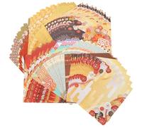 OSALADI 50Pcs Double-Sided Square Origami Folding Papers Chinese Style DIY Craft Paper for Handmade Decorations and Art Projects