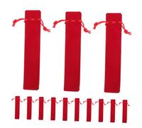 OSALADI 50pcs Drawstring Pen Pouch Soft Protective Sleeve Stationery Storage Case for Office School Writing Tools Lint Drawstring Bags