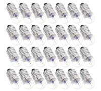 OSALADI 50pcs E10 Screw Base Mini Light Bulbs 2.5v Sturdy Iron and Glass Material Miniature Lightbulbs for Student Electrical Experiments and Crafts with Bright Low Voltage Performance