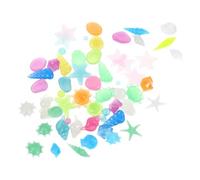 OSALADI 50pcs Glow the Dark Aquarium Stones Multi Functional Decorative Pebbles for Fish Tanks Garden Paths and Potted Plants Safe for Non Fading Landscaping Rocks