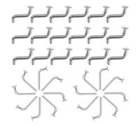 OSALADI 50pcs Heavy Duty Rack Safety Pins L and S Type Iron Retaining Clips Enhanced Load Capacity and Wear Resistant Finish for Shelving Systems and Racks in Warehouse or Home