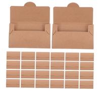 OSALADI 50PCS Thick Paper Card Sleeves for Standard Cards Writable Kraft Paper Envelopes for Business Hotels Ids
