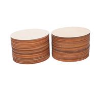 OSALADI 50pcs Unfinished Wood Circles for Crafts Round Wood Discs with Smooth Surface for Painting Writing DIY Engraving Supplies Crafts for Home Decoration and Creative Projects