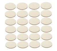 OSALADI 50pcs Unfinished Wood Circles Natural Round Wood Discs for Crafts Smooth Wooden Craft Circles DIY Painting Engraving Blanks for Christmas Ornaments Coasters Keychains