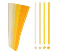 OSALADI 5400Pcs Double Sided Yellow Origami Star Paper Strips Gradient Colored DIY Folding Strips for Handmade Crafts Decorative Star Origami Paper for Parties Learning and Artistic