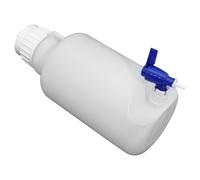 OSALADI 5L Beverage Dispenser Water Container with Spigot Break-Resistant PE White Large Capacity Compact for School Use